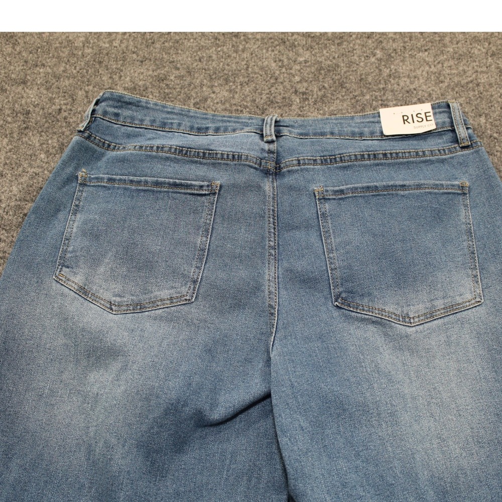 RISE Women's Jeans Size 17 Wide Leg Medium Wash Cotton Blend NEW WITH TAGS - Picture 9 of 14